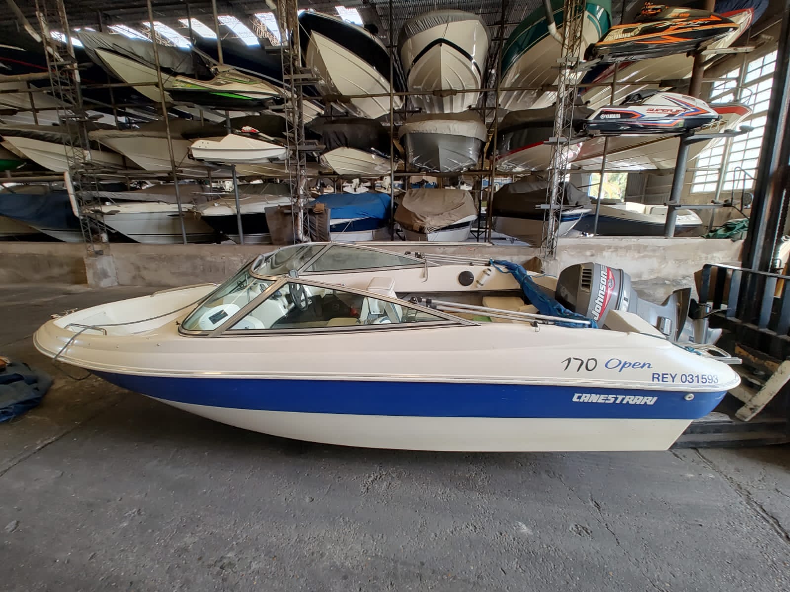 Canestrari 170 open 2000 Johnson 115 